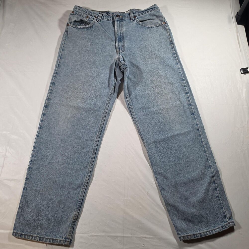 Levi's 550 Jeans Mens 36x30 Blue Relaxed Fit Tapered Denim Vintage Made In USA